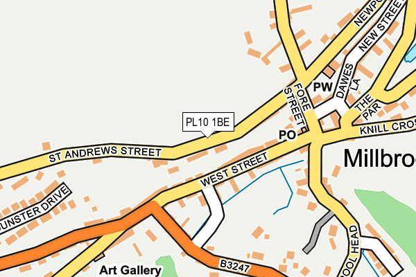 PL10 1BE map - OS OpenMap – Local (Ordnance Survey)