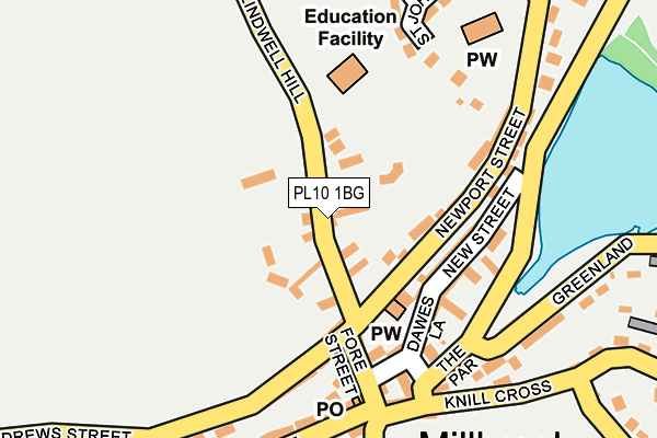 PL10 1BG map - OS OpenMap – Local (Ordnance Survey)