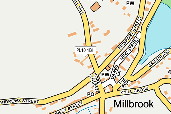 PL10 1BH map - OS OpenMap – Local (Ordnance Survey)