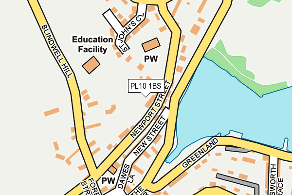 PL10 1BS map - OS OpenMap – Local (Ordnance Survey)