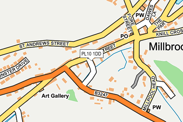 PL10 1DD map - OS OpenMap – Local (Ordnance Survey)