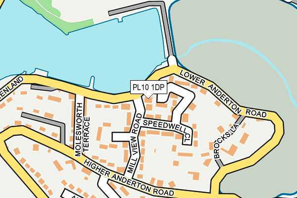 PL10 1DP map - OS OpenMap – Local (Ordnance Survey)