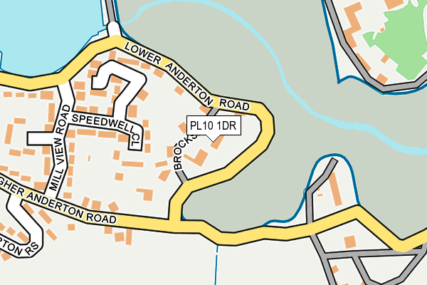 PL10 1DR map - OS OpenMap – Local (Ordnance Survey)