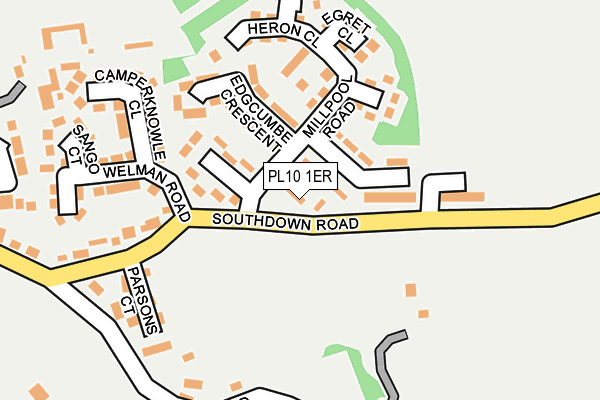 PL10 1ER map - OS OpenMap – Local (Ordnance Survey)
