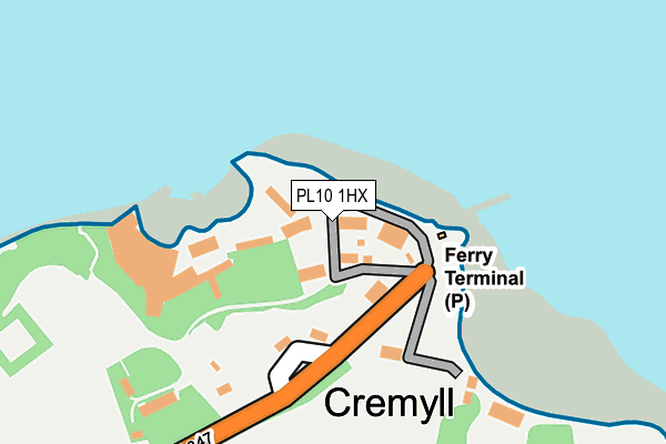 PL10 1HX map - OS OpenMap – Local (Ordnance Survey)