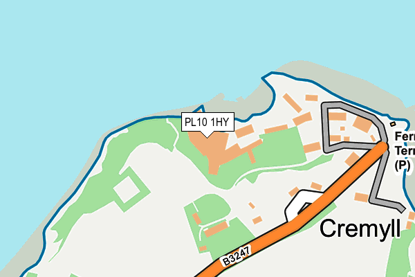 PL10 1HY map - OS OpenMap – Local (Ordnance Survey)