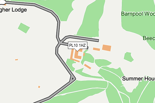 PL10 1HZ map - OS OpenMap – Local (Ordnance Survey)