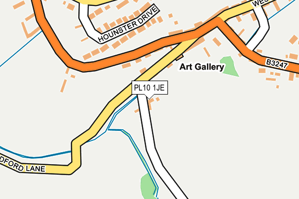 PL10 1JE map - OS OpenMap – Local (Ordnance Survey)