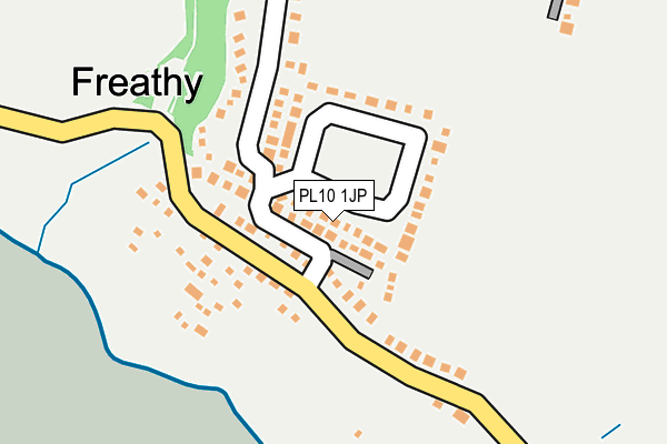 PL10 1JP map - OS OpenMap – Local (Ordnance Survey)