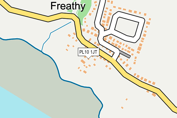 PL10 1JT map - OS OpenMap – Local (Ordnance Survey)