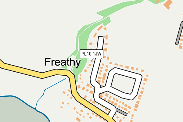 PL10 1JW map - OS OpenMap – Local (Ordnance Survey)