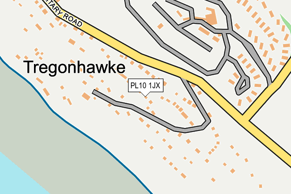 PL10 1JX map - OS OpenMap – Local (Ordnance Survey)