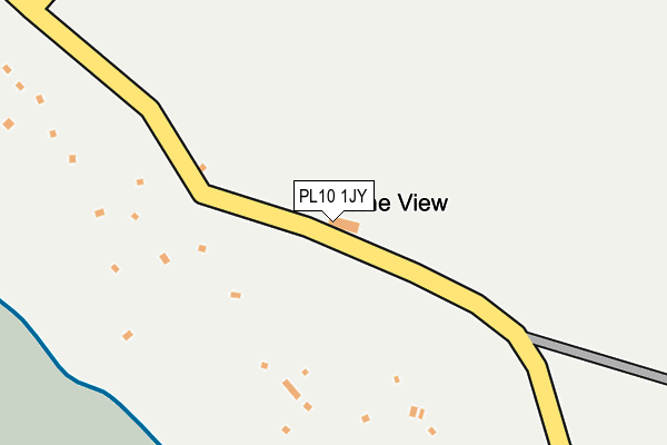 PL10 1JY map - OS OpenMap – Local (Ordnance Survey)