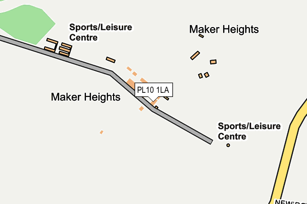 PL10 1LA map - OS OpenMap – Local (Ordnance Survey)