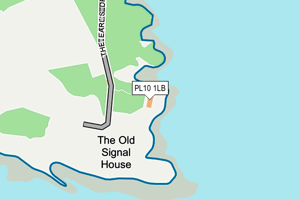 PL10 1LB map - OS OpenMap – Local (Ordnance Survey)