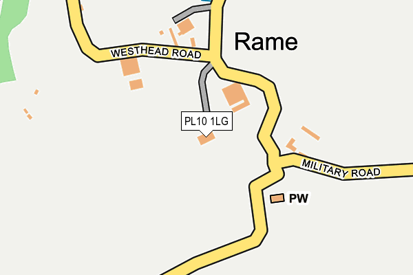 PL10 1LG map - OS OpenMap – Local (Ordnance Survey)