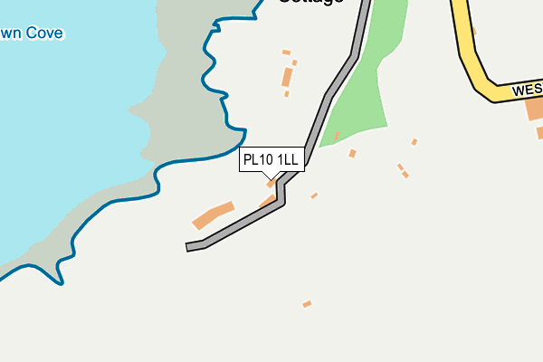 PL10 1LL map - OS OpenMap – Local (Ordnance Survey)