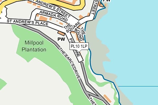 PL10 1LP map - OS OpenMap – Local (Ordnance Survey)
