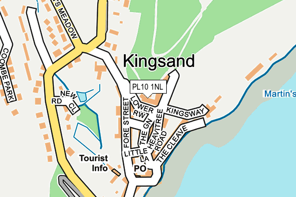 PL10 1NL map - OS OpenMap – Local (Ordnance Survey)