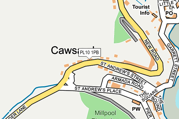 PL10 1PB map - OS OpenMap – Local (Ordnance Survey)