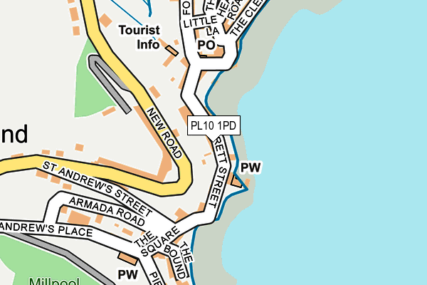 PL10 1PD map - OS OpenMap – Local (Ordnance Survey)