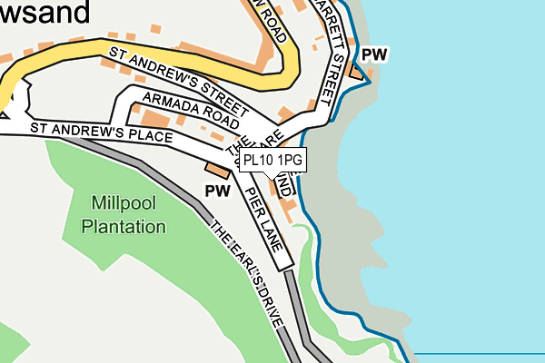 PL10 1PG map - OS OpenMap – Local (Ordnance Survey)