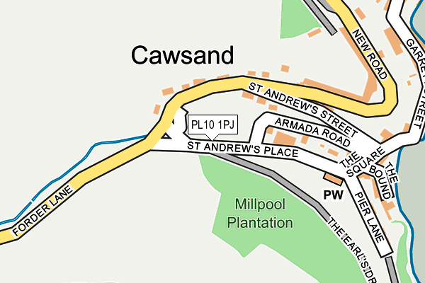 PL10 1PJ map - OS OpenMap – Local (Ordnance Survey)