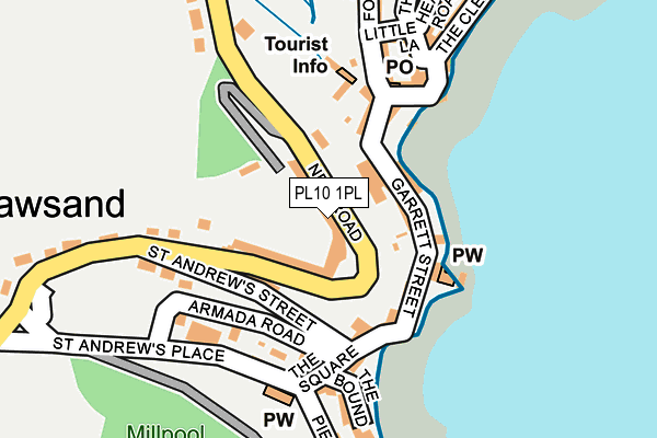 PL10 1PL map - OS OpenMap – Local (Ordnance Survey)