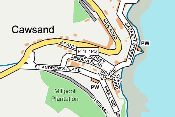 PL10 1PQ map - OS OpenMap – Local (Ordnance Survey)