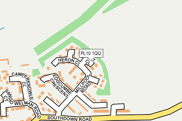 PL10 1QQ map - OS OpenMap – Local (Ordnance Survey)