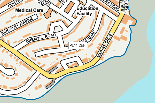 PL11 2EF map - OS OpenMap – Local (Ordnance Survey)