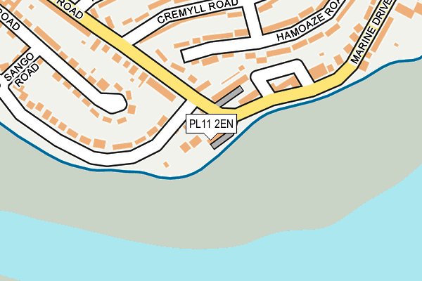 PL11 2EN map - OS OpenMap – Local (Ordnance Survey)