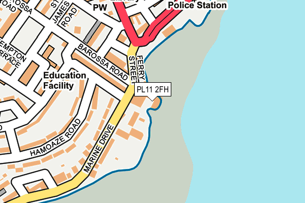 PL11 2FH map - OS OpenMap – Local (Ordnance Survey)