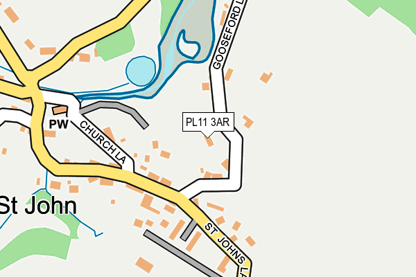 PL11 3AR map - OS OpenMap – Local (Ordnance Survey)