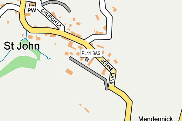 PL11 3AS map - OS OpenMap – Local (Ordnance Survey)