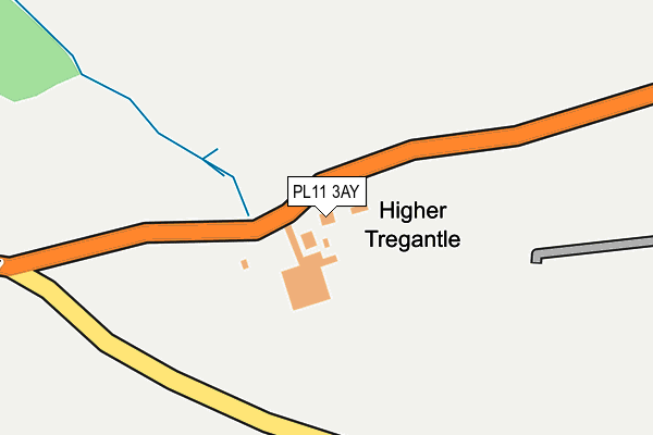 PL11 3AY map - OS OpenMap – Local (Ordnance Survey)