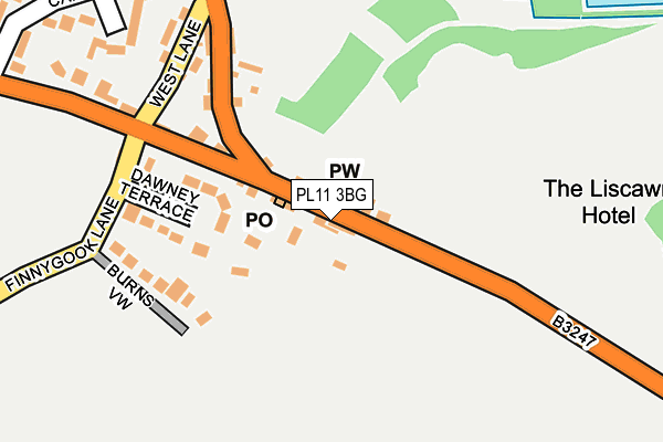 PL11 3BG map - OS OpenMap – Local (Ordnance Survey)
