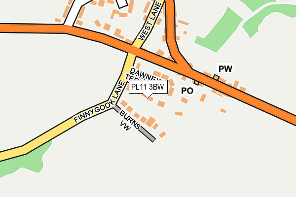 PL11 3BW map - OS OpenMap – Local (Ordnance Survey)