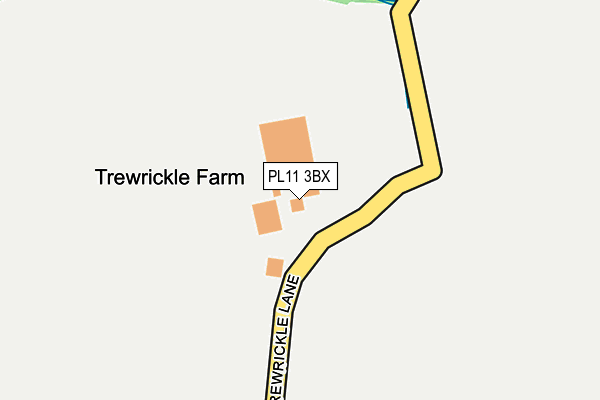 PL11 3BX map - OS OpenMap – Local (Ordnance Survey)