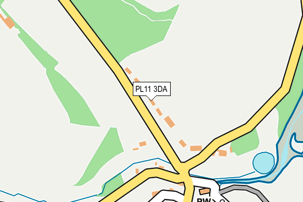 PL11 3DA map - OS OpenMap – Local (Ordnance Survey)