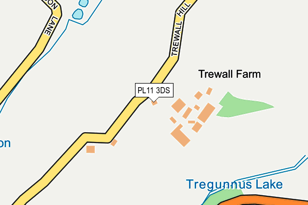 PL11 3DS map - OS OpenMap – Local (Ordnance Survey)