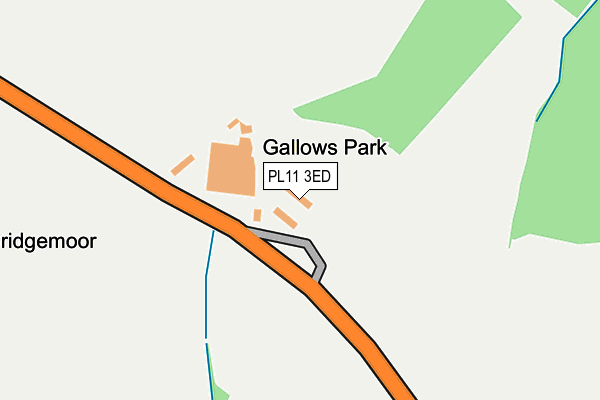 PL11 3ED map - OS OpenMap – Local (Ordnance Survey)