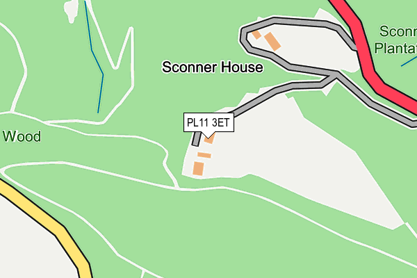 PL11 3ET map - OS OpenMap – Local (Ordnance Survey)
