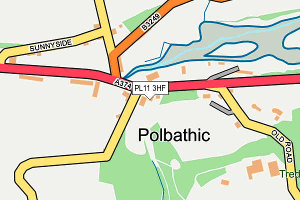 PL11 3HF map - OS OpenMap – Local (Ordnance Survey)