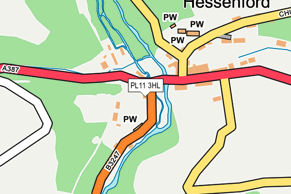 PL11 3HL map - OS OpenMap – Local (Ordnance Survey)