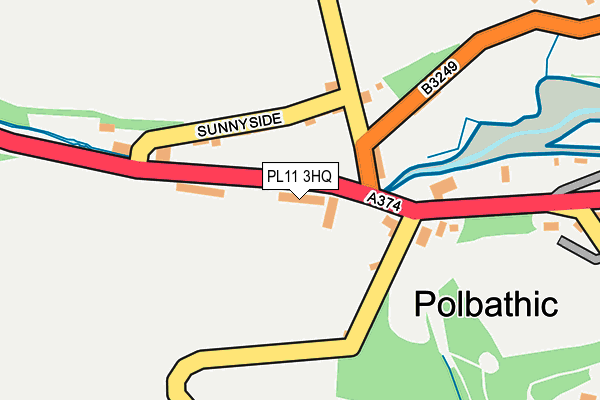 PL11 3HQ map - OS OpenMap – Local (Ordnance Survey)