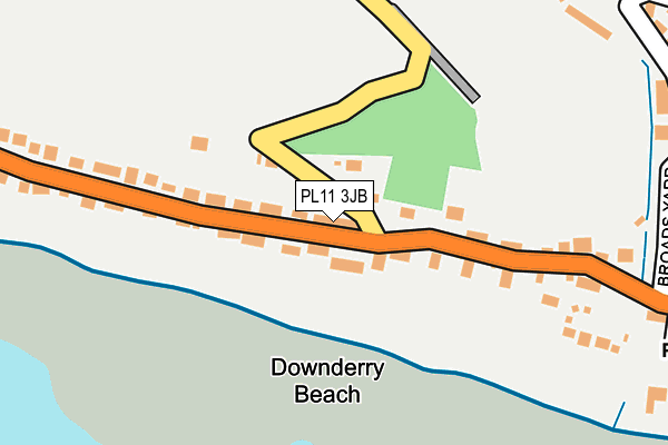 PL11 3JB map - OS OpenMap – Local (Ordnance Survey)