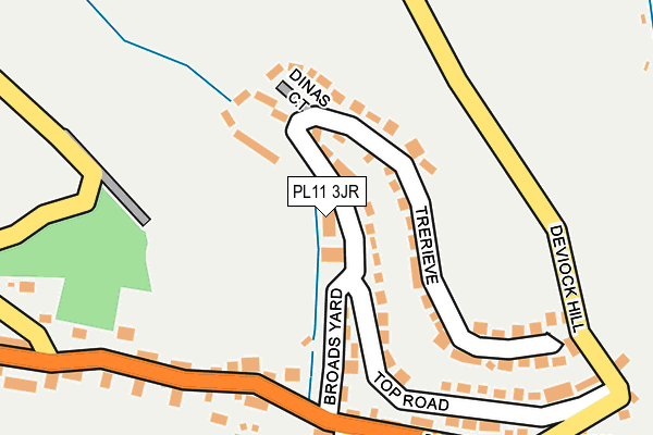 PL11 3JR map - OS OpenMap – Local (Ordnance Survey)