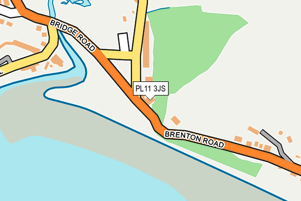 PL11 3JS map - OS OpenMap – Local (Ordnance Survey)