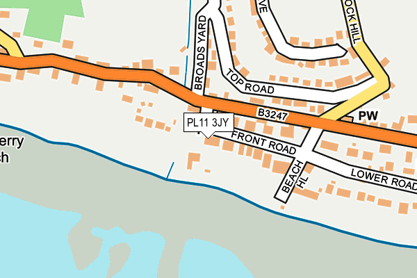 PL11 3JY map - OS OpenMap – Local (Ordnance Survey)